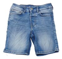 Modré teplákové riflové kraťasy H&M
