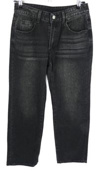 Dámské černé široké rifle Shein 