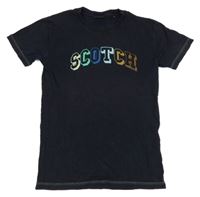 Tmavomodré tričko s nápisem Scotch & Soda