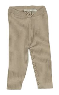 Béžové žebrované kamaše s mašlí H&M