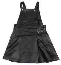 Černé koženkové laclové šaty Primark