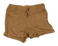 Hnědé lehké chino kraťasy H&M