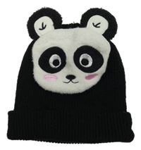 Černo-bílá čepice - Panda