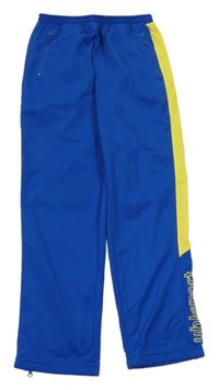 Modro-žluté sportovní tepláky 