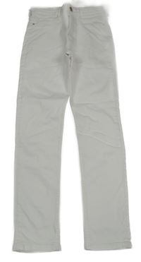 Bílé skinny fit high waist rifle H&M