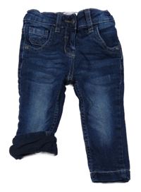 Tmavomodré podšité skinny rifle Impidimpi