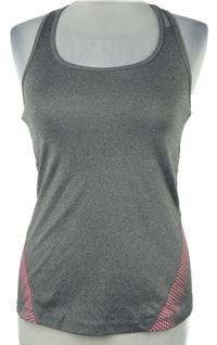 Dámský šedý sportovní top se vzorem Reebok 