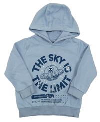 Světlemodrá mikina s ufem a kapucí F&F