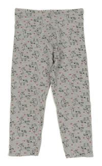 Šedé legíny s jednorožci Primark 