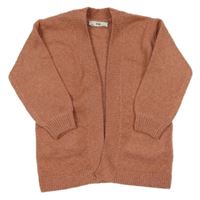 Růžový melírovaný pletený cardigan C&A