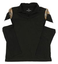 Černo-béžovo-bílé polo triko River Island