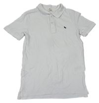 Bílé polo tričko s logem H&M