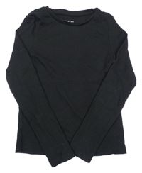 Černé žebrované triko Primark