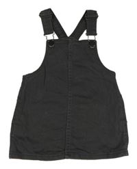 Tmavošedé riflové laclové šaty Primark