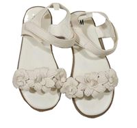 Smetanové sandály s květinami H&M vel. 30