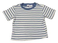 Smetanovo-modré pruhované tričko Rachel Zoe