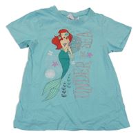 Světlemodré tričko s Ariel Disney
