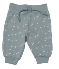 Olivovošedé tepláky se srdíčky PRIMARK