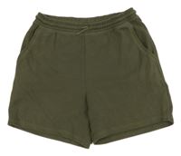 Khaki teplákové kraťasy Primark