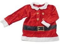 Červené sametové triko - Santa 