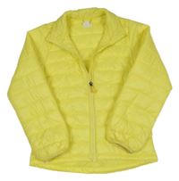 Citronová šustáková zateplená bunda H&M