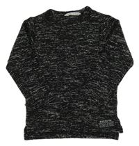 Černo-bílý melírovaný svetr H&M