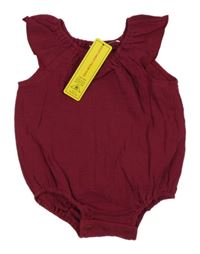 Nové - Vínové mušelínové body Shein