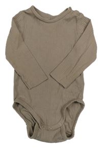 Hnědé žebrované body H&M