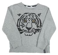 Šedá mikina s tygrem H&M