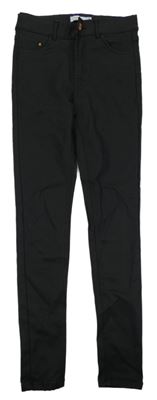 Černé koženkové skinny kalhoty Name it