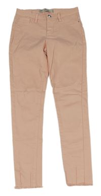 Světlerůžové rifle s prošoupáním Denim Co. 