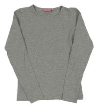 Šedé melírované crop triko Europe Kids