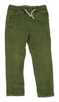 Khaki relaxed fit chino rifle M&S