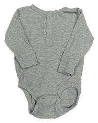 Šedé melírované žebrované body H&M
