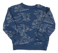 Tmavomodrá mikina se Sonicem H&M
