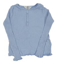 Světlemodré žebrované triko H&M