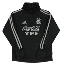 Černá mikina s pruhy a nápisy Adidas