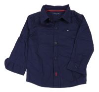 Tmavomodrá košile Tommy Hilfiger 