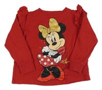 Červené triko s Minnie Matalan