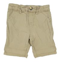 Béžové plátěné chino kraťasy Primark