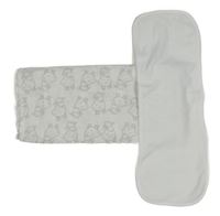 2set - Bílá tetra osuška s ovečkami + plena na rameno
