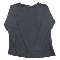 Tmavošedé triko H&M