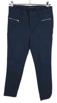 Dámské tmavomodré skinny kalhoty Zara 