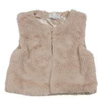 Světlerůžová kožešinová podšitá vesta Primark