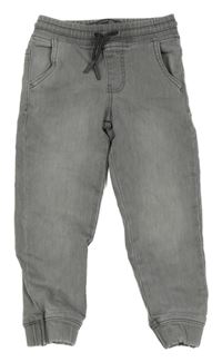 Šedé cuff jogger rifle Denim Co.