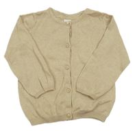 Světlebéžový propínací lehký svetr H&M
