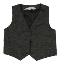 Šedo-černá vzorovaná společenská vesta H&M