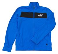 Modro-černá propínací mikina s logem PUMA