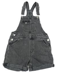 Šedé riflové laclové kraťasy H&M