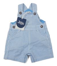 Nové - Modro-bílé pruhované podšité laclové kraťasy Jojo Maman Bébé